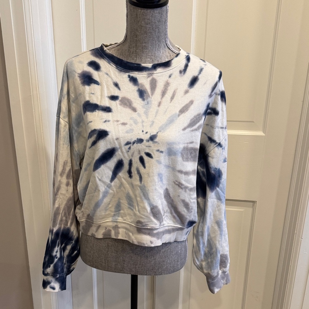 Z Supply Blue Tie-Dye Sweatshirt
